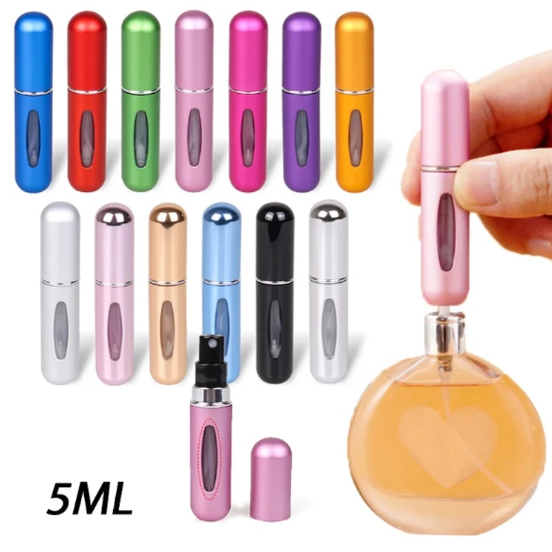 Perfume Fragrance Booster - 5Pcs Refillable Portable Perfume Bottle 5ml